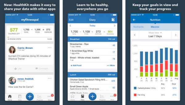 MyFitnessPal 600x343 - BLOG - Empieza el año en forma, con las mejores aplicaciones de fitness para iOS