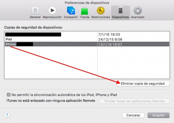 itunes copias eliminar 600x424 - BLOG - Cómo encontrar y borrar ficheros clasificados como Otros en Mac OS X