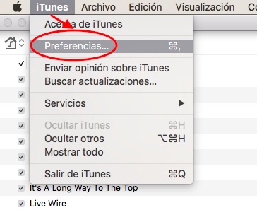 itunes preferencias - BLOG - Cómo encontrar y borrar ficheros clasificados como Otros en Mac OS X