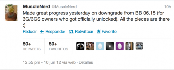 MuscleNerd confirma que se podrá bajar la baseband 06.15 por twitter