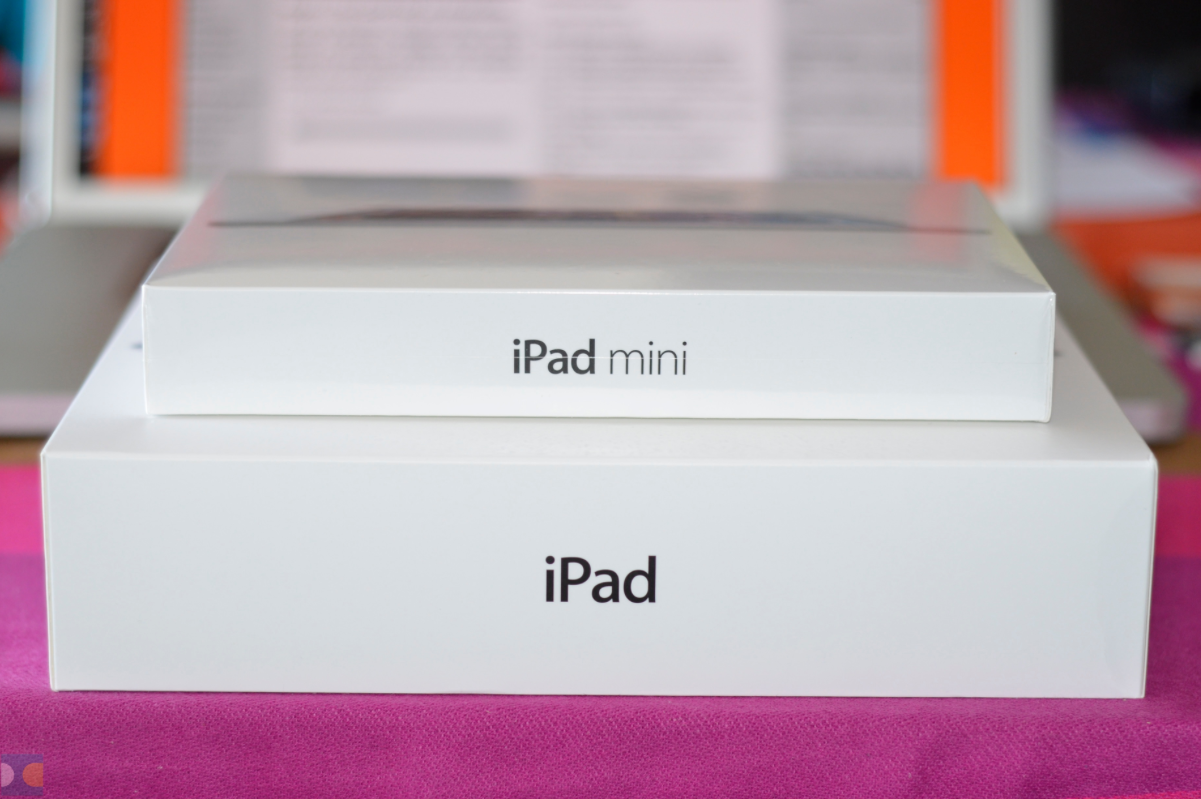 caja mini ipad vs iPad