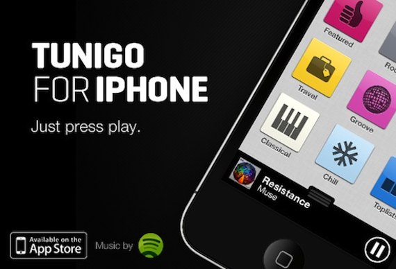 App de búsqueda musical Tunigo