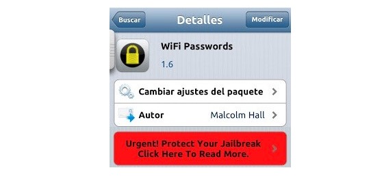 contraseñas WiFi guardadas en tu dispositivo iOS