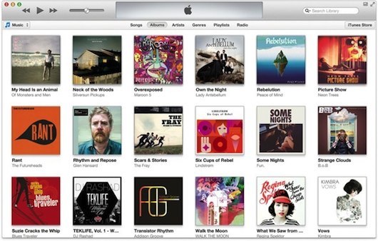 iTunes-11-versión 11.1.1-Albums