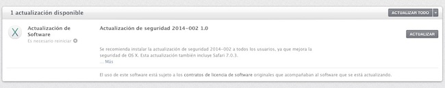 actualización de seguridad de Safari 7.0.3 para OS X-iosmac