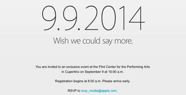 Apple envía invitaciones para el evento del día 9