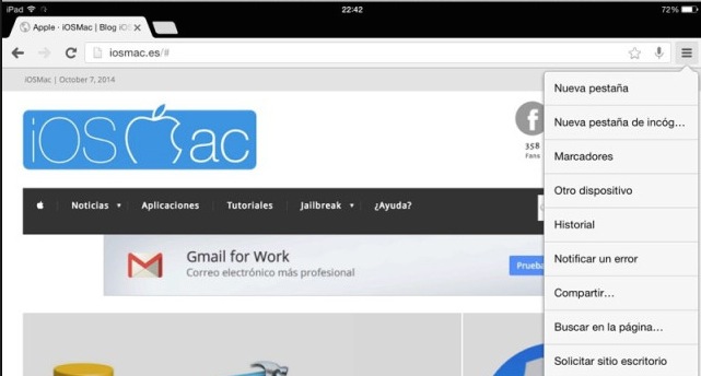 Chrome para iOS ya integra un acceso directo a Google Drive - iosmac