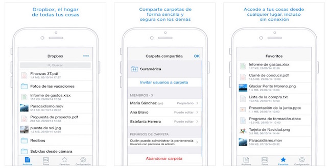 Dropbox 3.5 con soporte para iPhone 6 y Touch ID