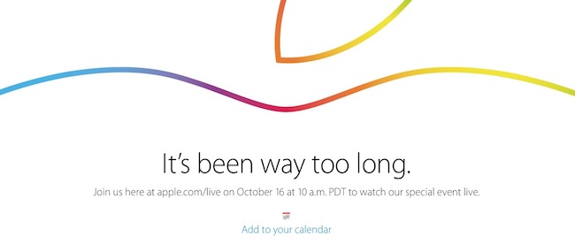 Sigue en iOSMac la Keynote de Apple del 16 de octubre