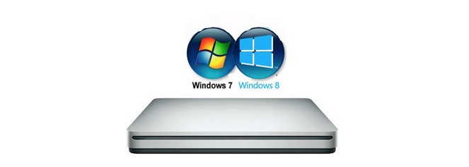 SuperDrive de Apple en Windows 7 y Windows 8 -iosmac