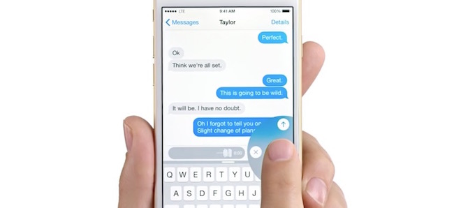 Voice Text el nuevo anuncio de Apple de los nuevos iPhone 6