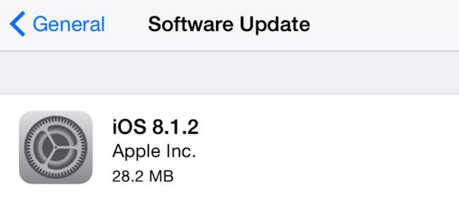 iOS 8.1.2 disponible con solución a varios errores