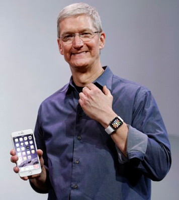 Tim Cook y su Apple Watch