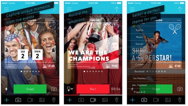 Uplause la app que te permitirá inmortalizar eventos en directo