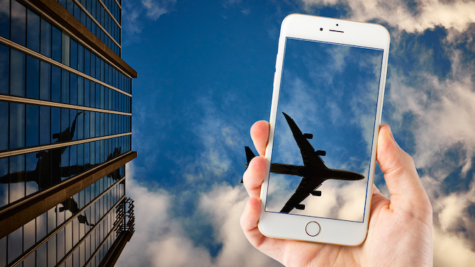 Fondo de pantalla del iPhone inspirado en los aviones
