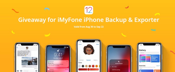 iMyFone celebra la llegada de iOS 12 con regalos y descuentos