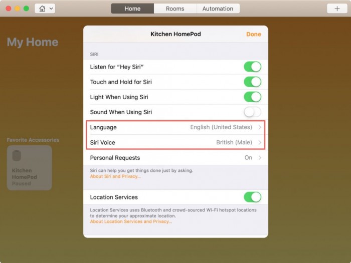 ¿Cómo cambiar el idioma y la voz de Siri en el HomePod?