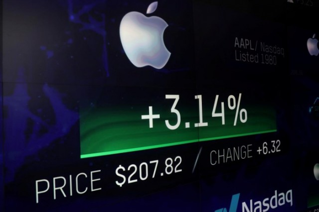 Apple crece en los mercados bursátiles