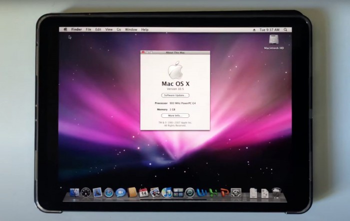 macOS Leopard en iPad Pro