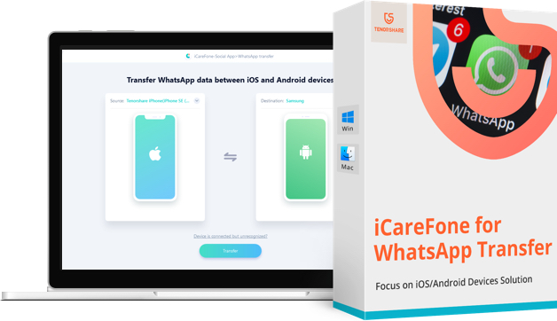 iCareFone migra mensajes de WhatsApp