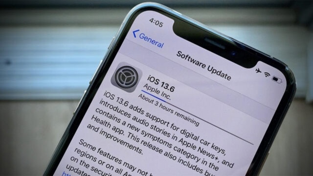 iOS 13.6 en iPhone