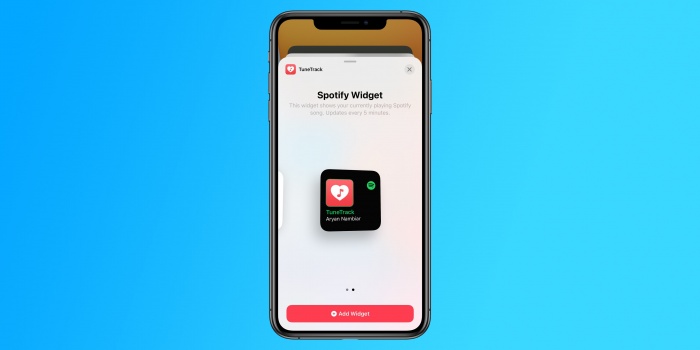 TuneTrack lleva el Widget de Spotify a la pantalla de inicio en el iPhone