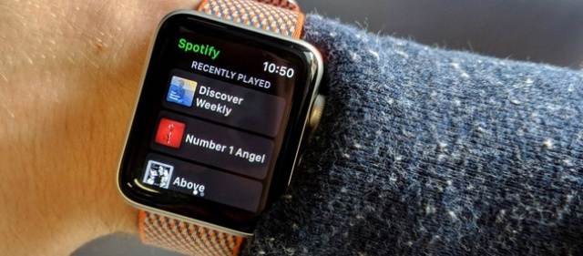 Spotify en Apple Watch