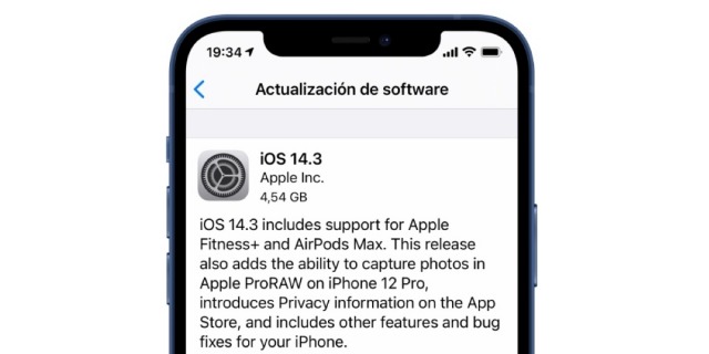 Actualización iOS 14.3