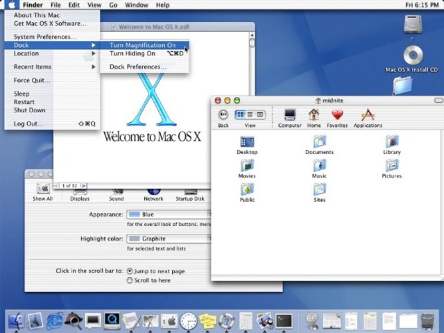 Mac OS X cumple hoy 20 años