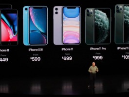 Nombres y precios de iPhone