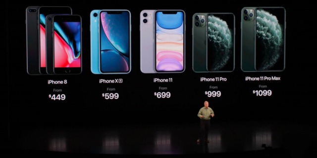 Nombres y precios de iPhone