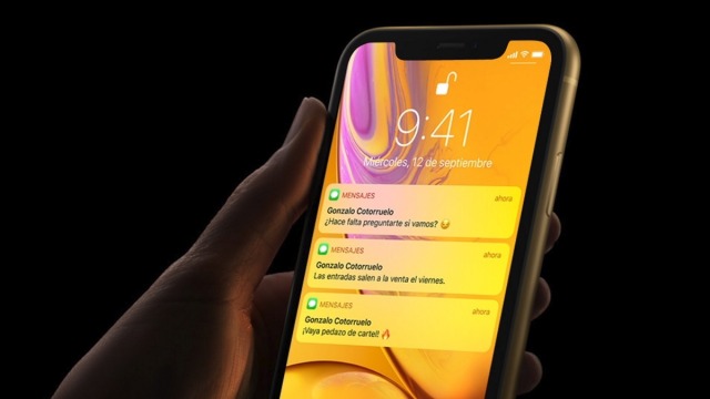 iPhone XR con Face ID