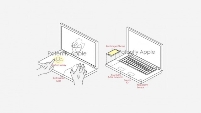 patente para un MacBook de doble pantalla