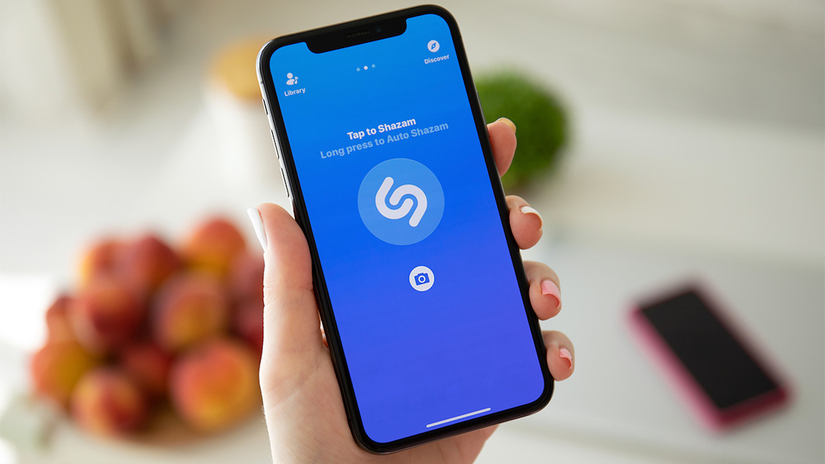 Shazam en un iPhone 12