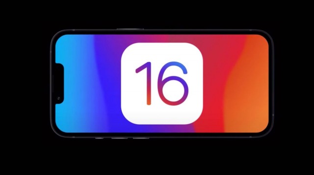 iOS 16 logo concepto