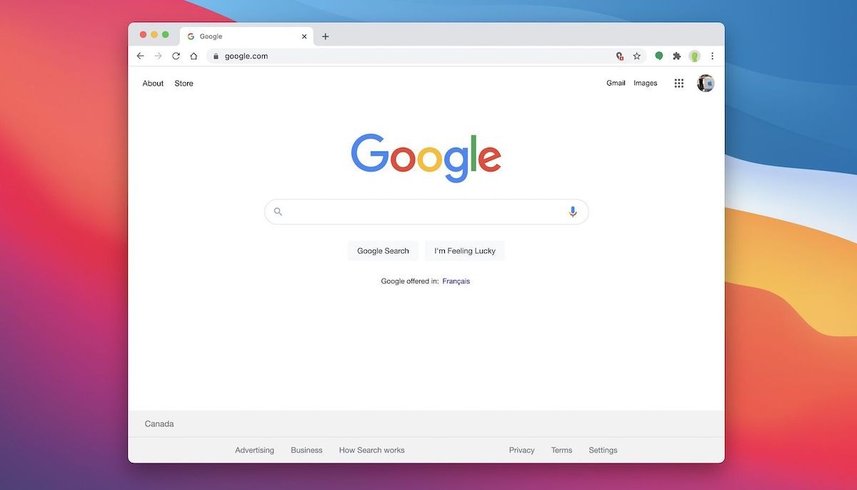 Chrome en macOS Big Sur