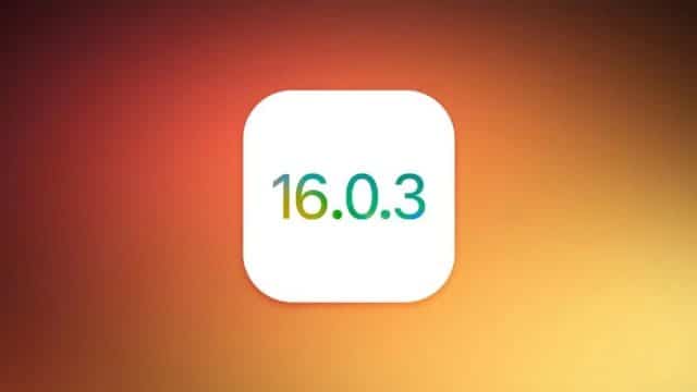 iOS 16.0.3