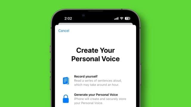 Personal Voice en iPhone de iOS 17