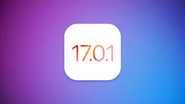 Actualización iOS 17.0.1