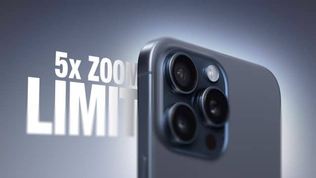 iPhone 15 Pro Max zoom óptico 5x