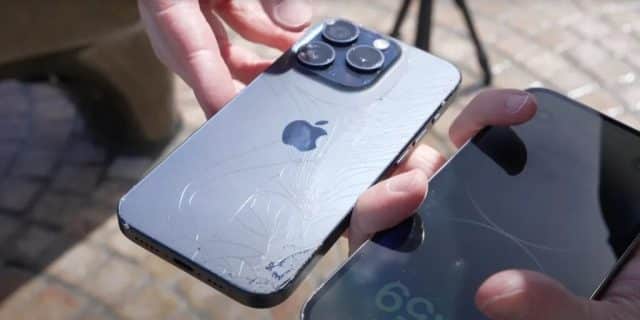 iPhone 15 test de caída