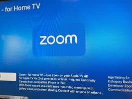 App Zoom Para Apple TV