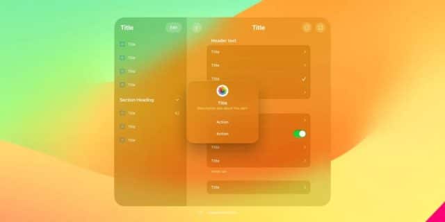 visionOS iOS 18 interfaz