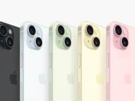 Colores actuales en el iPhone 15