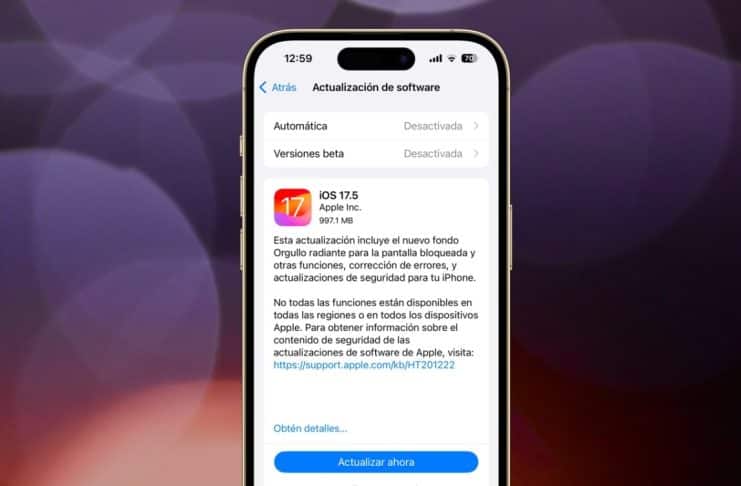 iOS 17.5 listo para actualizar