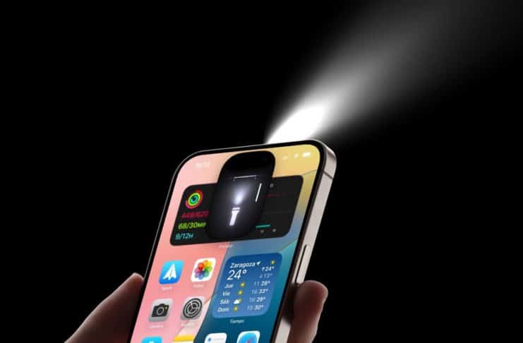 Linterna del iPhone en iOS 18